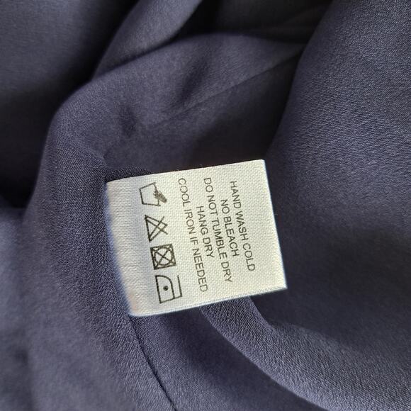 NWT LOVERS & FRIENDS Lucy Navy Cutout Shoulder Chiffon Mini Dress Size Small - Picture 12 of 12